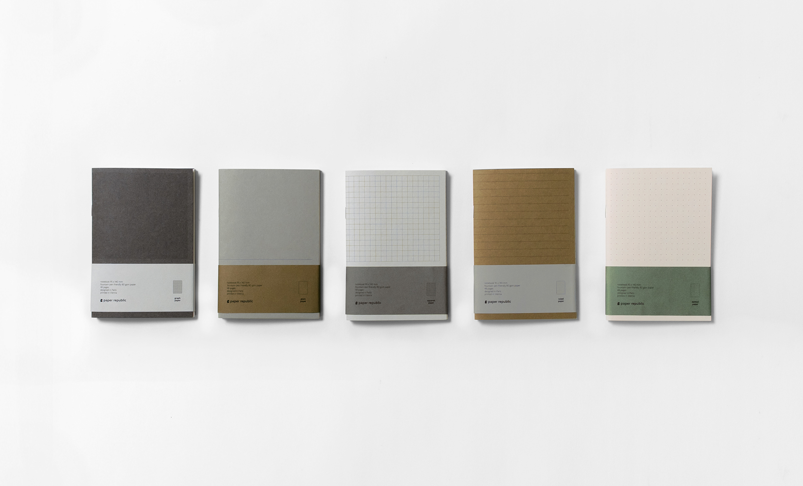 Studio de direction artistique Paris, design produit, projet Paper republic, papeterie premium par Halley&Co