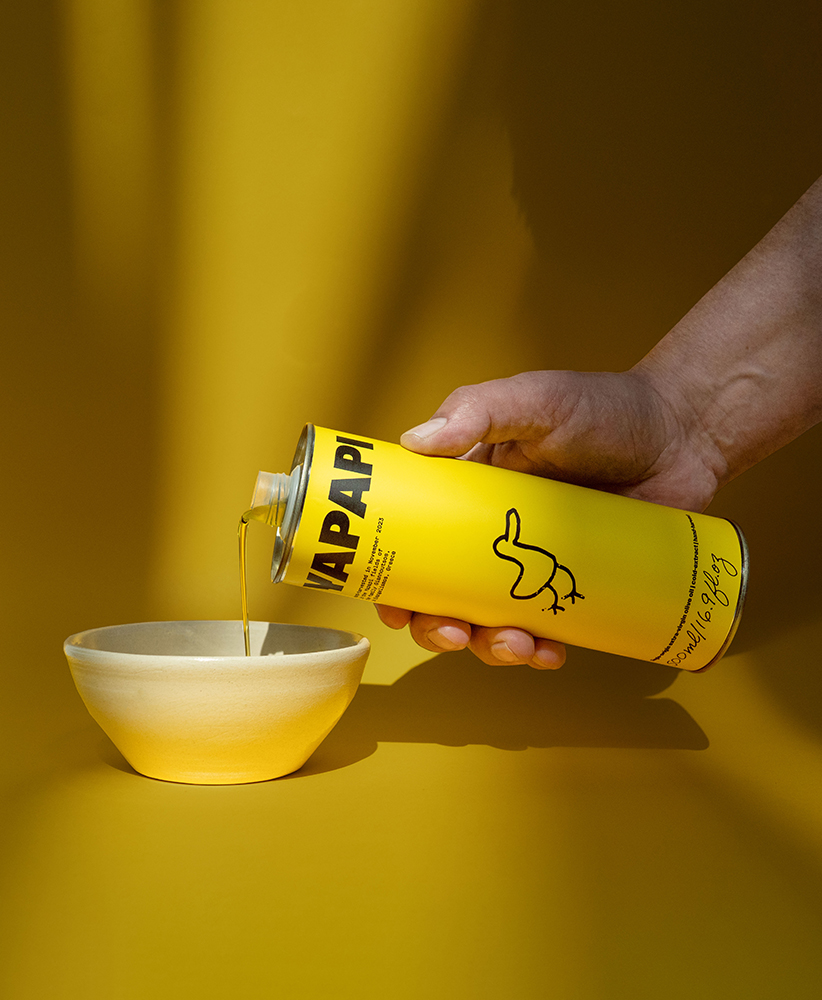 Studio de direction artistique Paris, identité visuelle et packaging, projet Yapapi, producteur d'huile d'olive grecque par Halley&Co