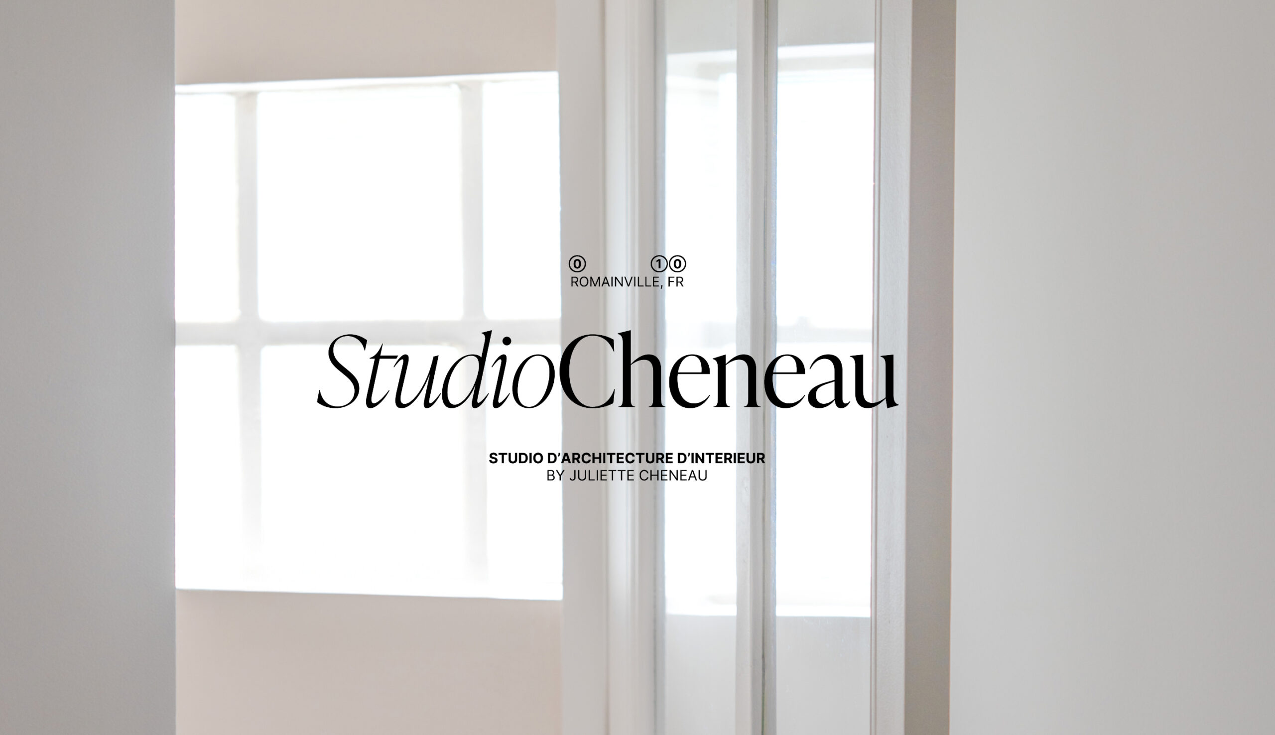 Studio de direction artistique Paris, identité visuelle de l'agence d'architecture intérieure Studio Cheneau par Halley&Co - Logotype