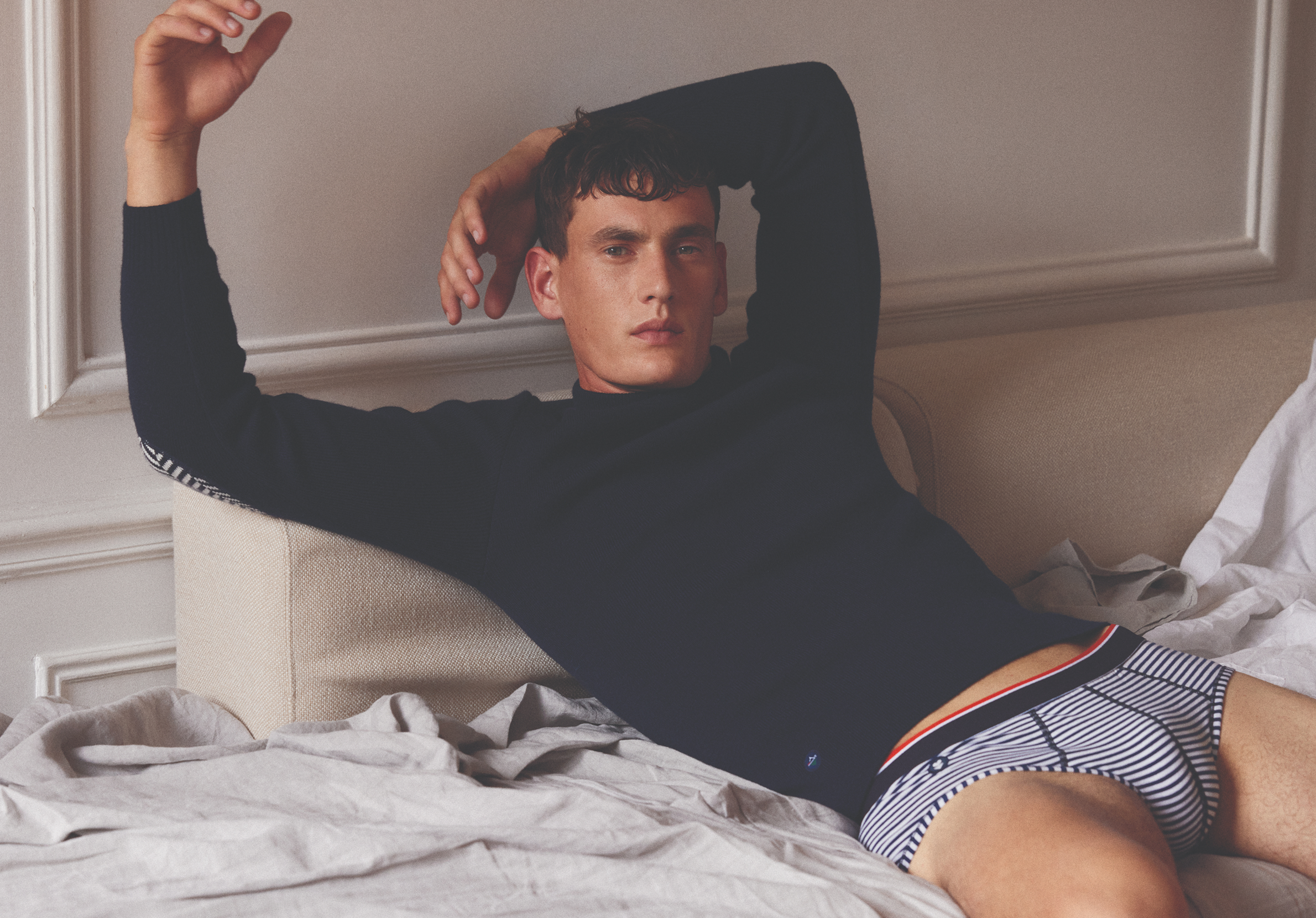 Studio de direction artistique Paris, création et production de contenus, projet Le Slip Français, sous-vêtements pour hommes par Halley&Co