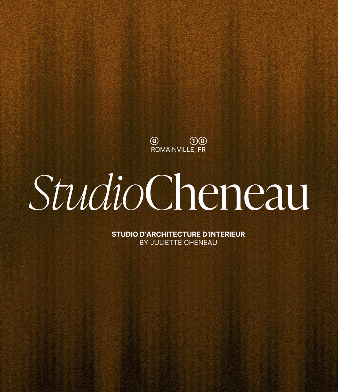 Studio de direction artistique Paris, identité visuelle de l'agence d'architecture intérieure Studio Cheneau par Halley&Co - Logotype